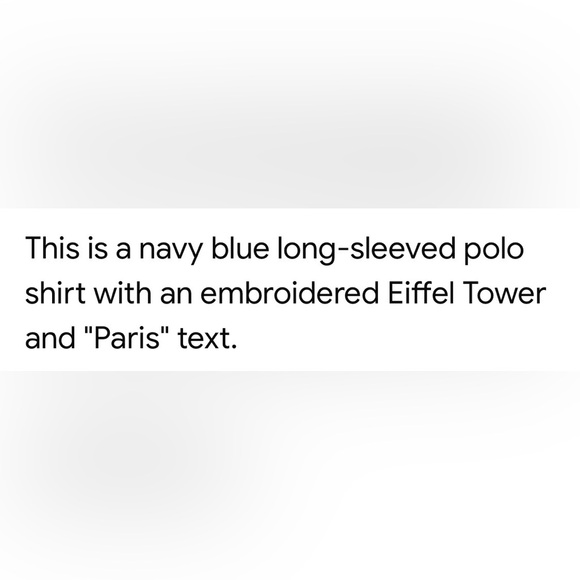 Vintage Navy Blue Polo Shirt with Eiffel Tower Embroidery - Picture 4 of 12